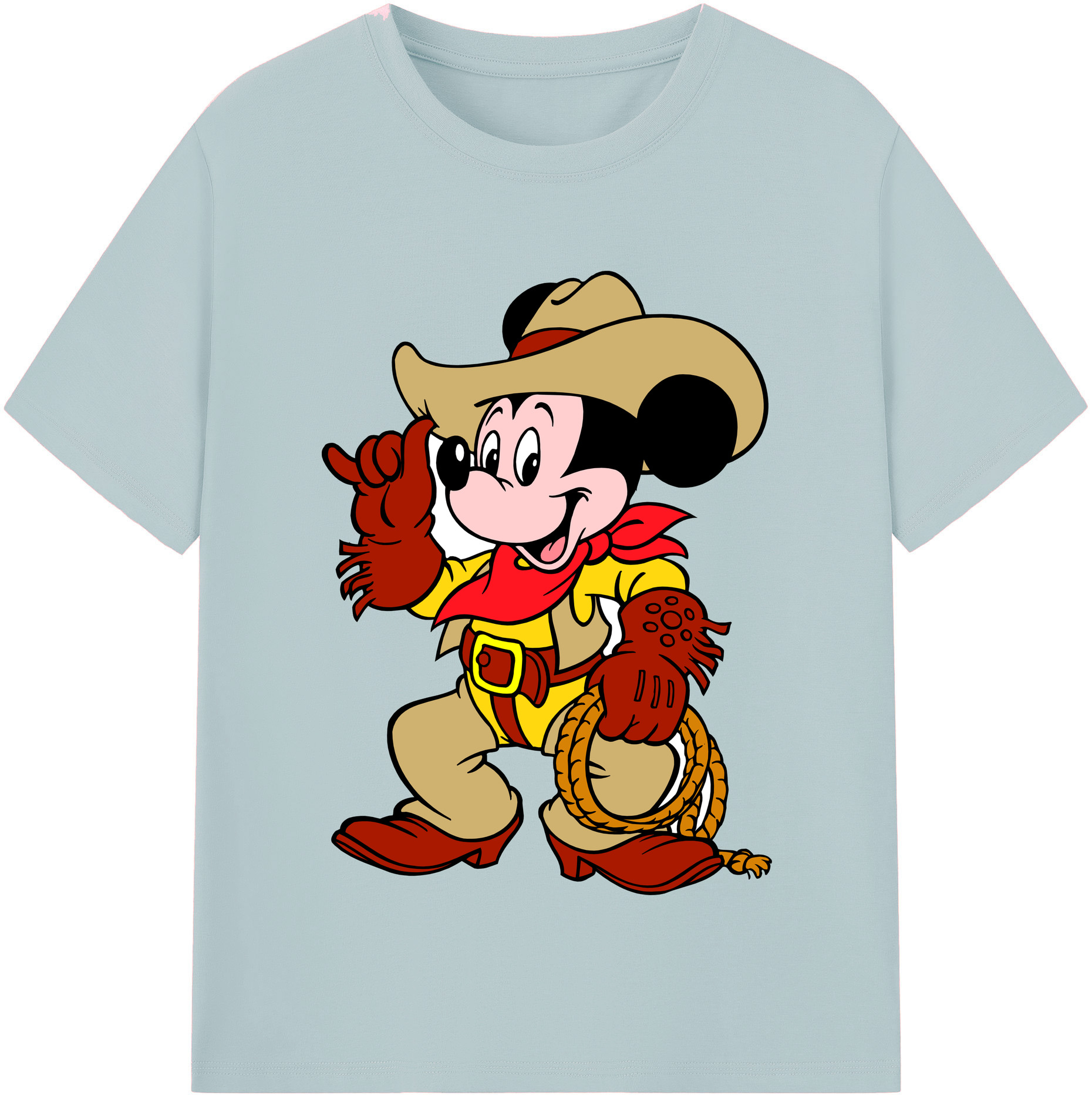 （画像用） ミッキーマウス Mickey Mouse 綿100％半袖Tシャツ（フロントプリント）